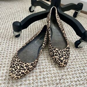 Dr Scholls / The Collection Leopard Print Flats’